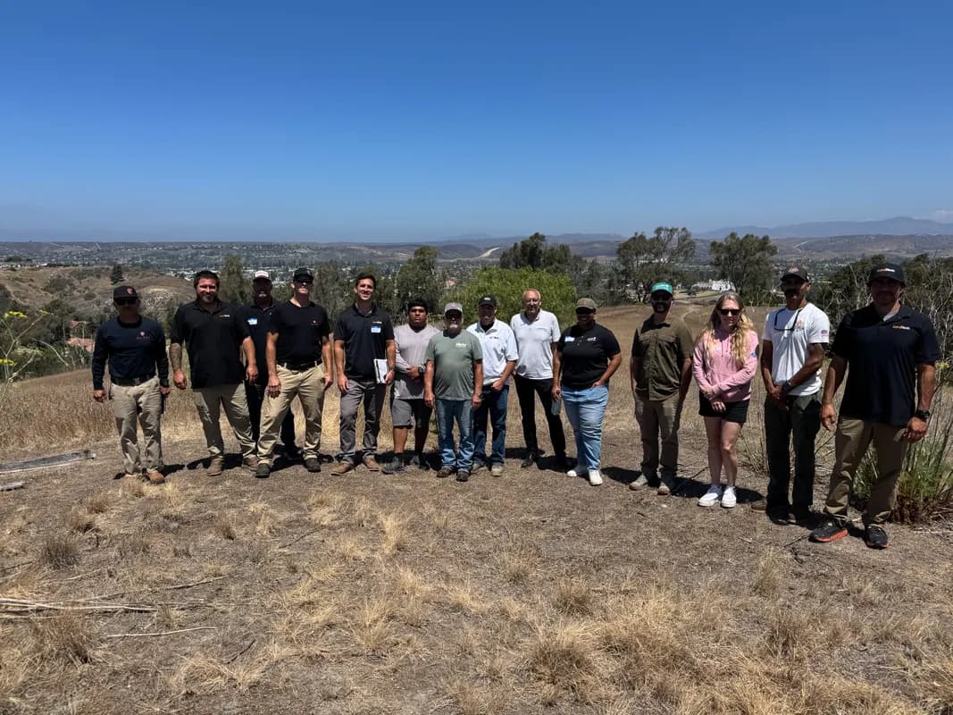 Cohort field day in the hills above Oceanside