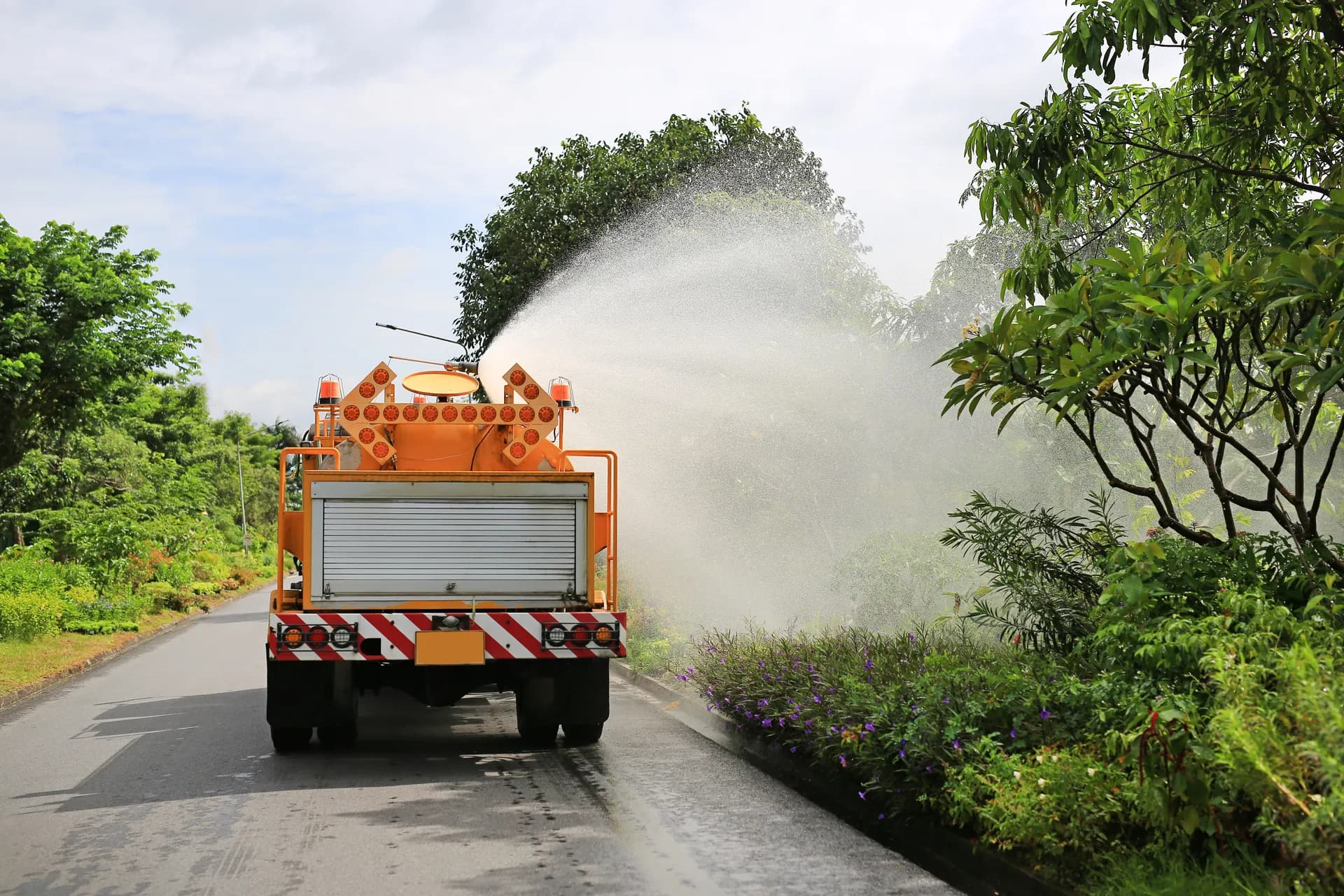 CitroTech spray application along a roadway